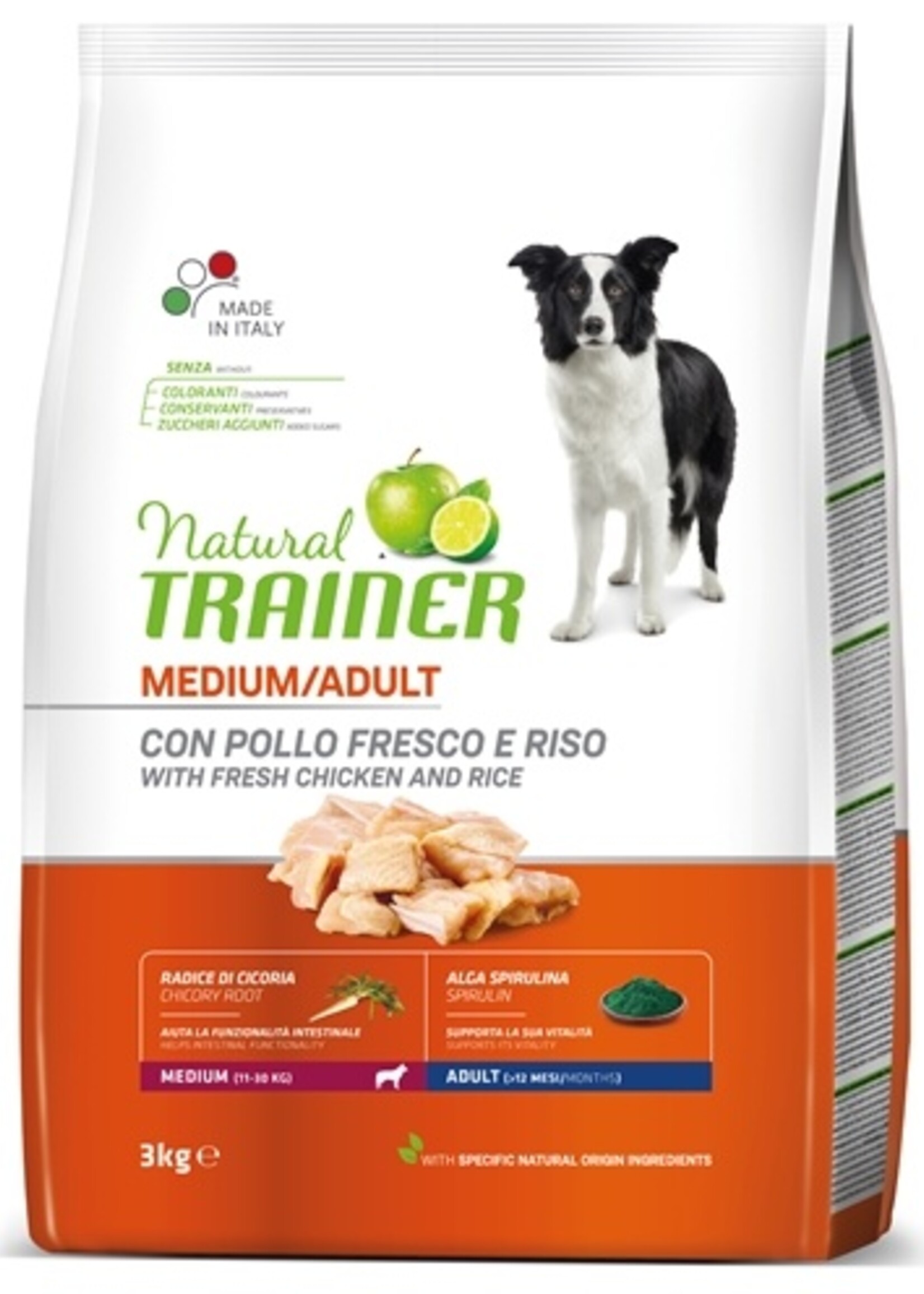 Natural trainer Natural trainer dog adult medium chicken / rice