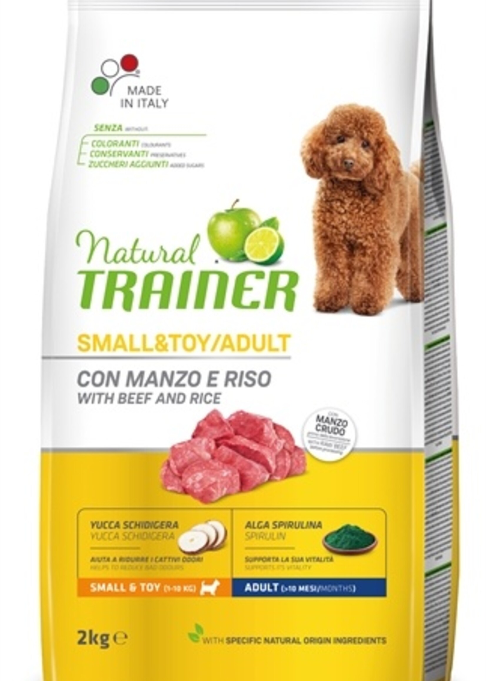 Natural trainer Natural trainer dog adult mini beef / rice