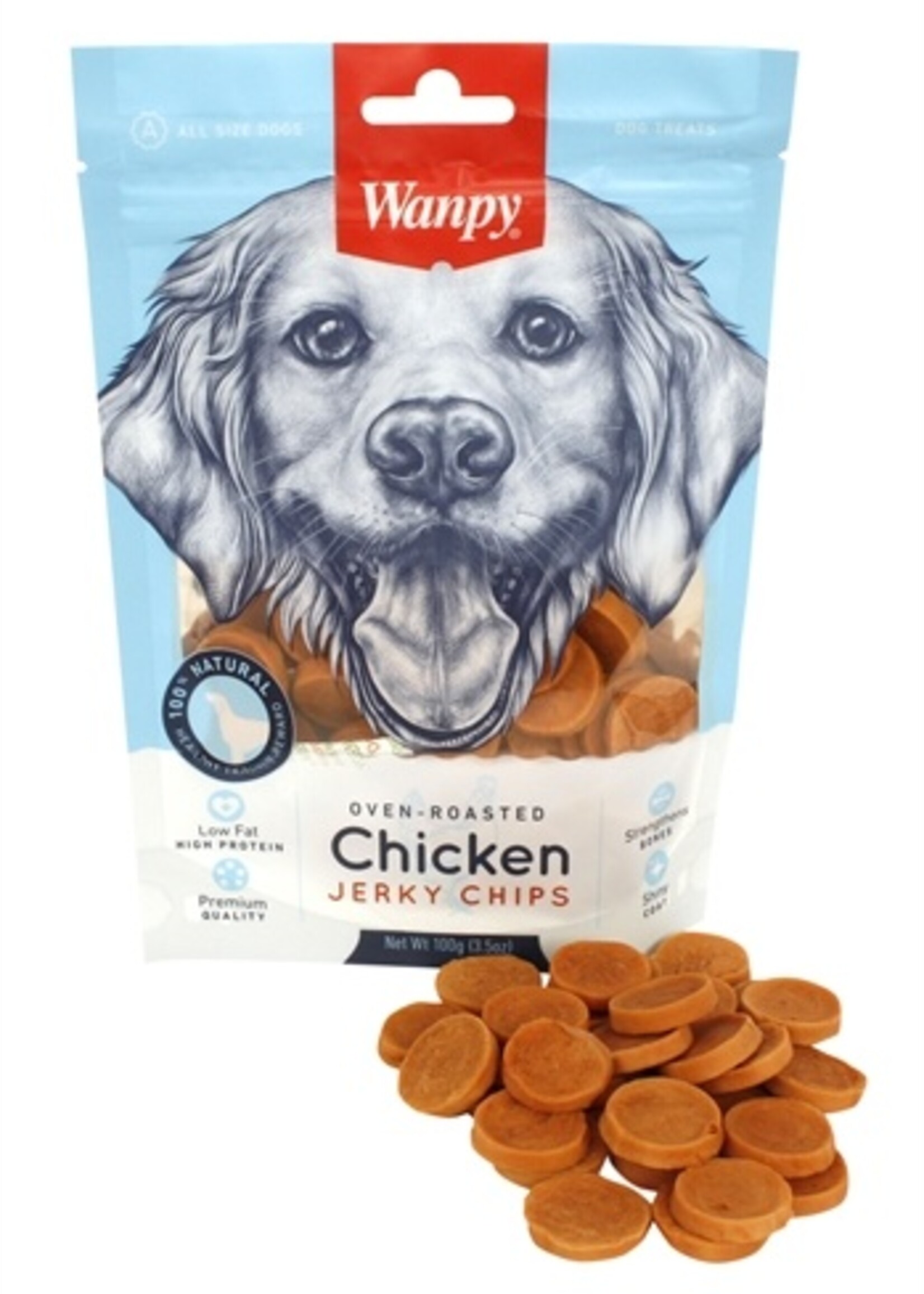 Wanpy Wanpy oven-roasted chicken jerky chips