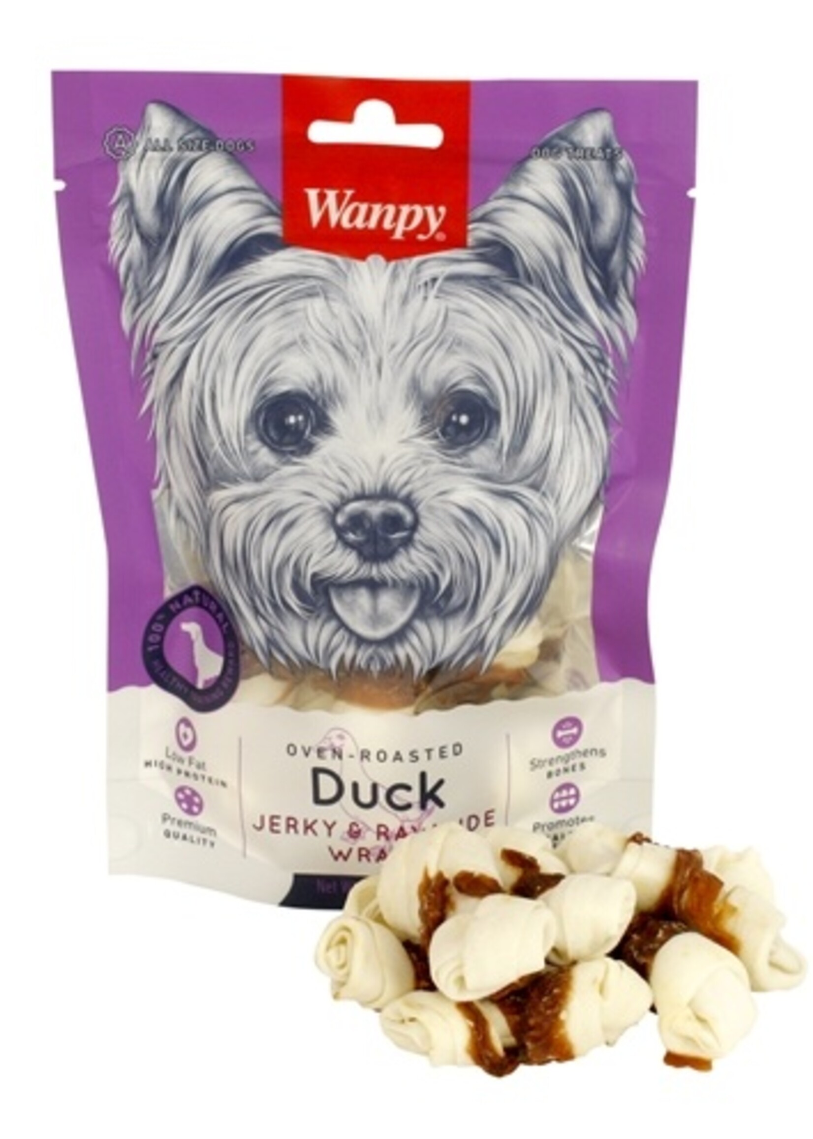Wanpy Wanpy oven-roasted duck jerky / rawhide wraps