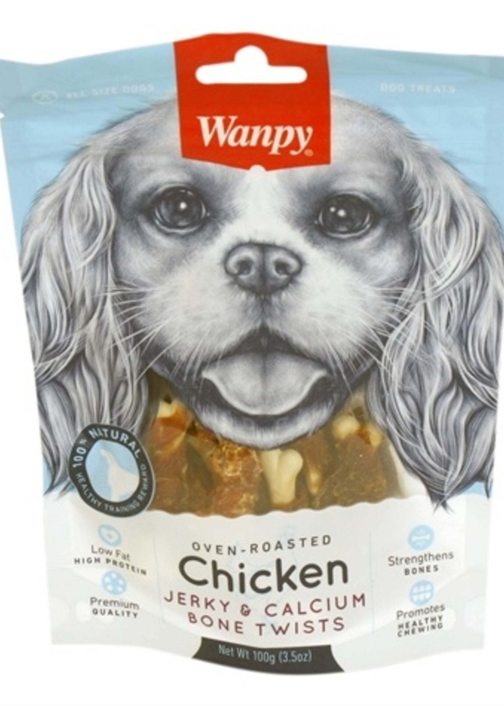 Wanpy Wanpy oven-roasted chicken jerky / calcium bone twists