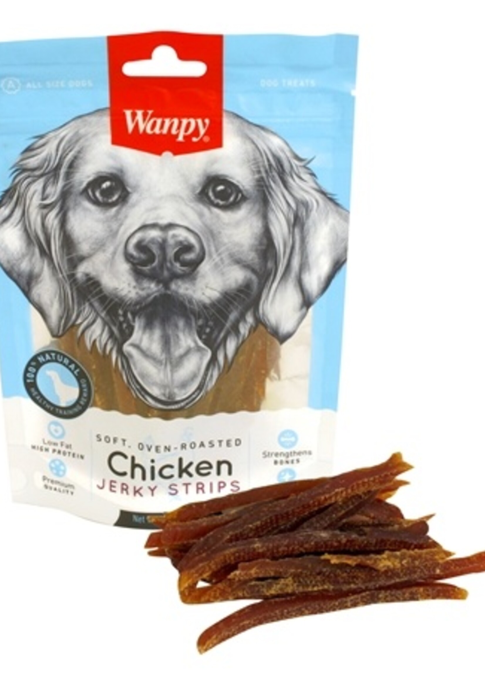 Wanpy Wanpy soft oven-roasted chicken jerky strips