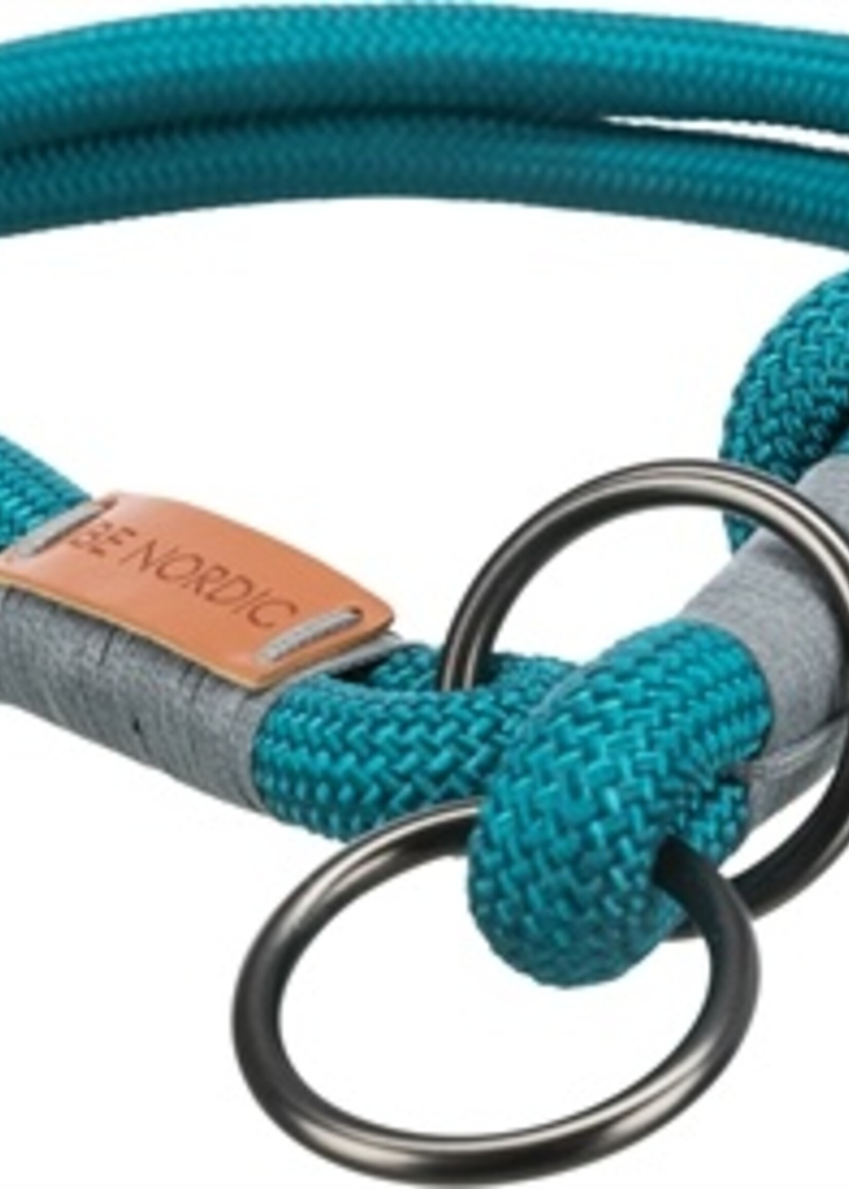 Trixie Trixie halsband hond be nordic slip met stop petrol / lichtgrijs