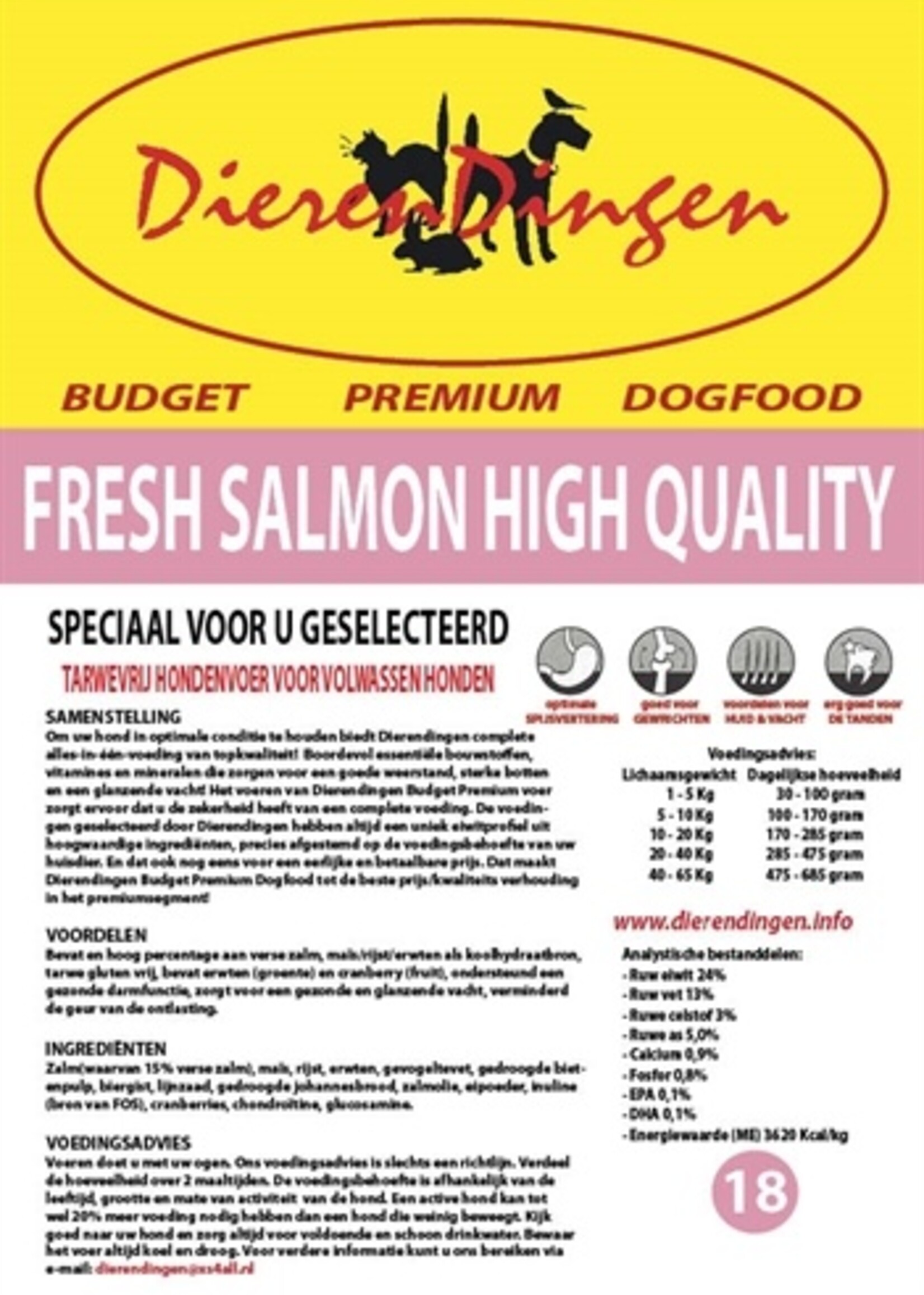 Merkloos Budget premium dogfood fresh salmon high quality