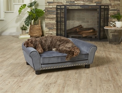 Enchanted hondenmand / sofa charley donkergrijs