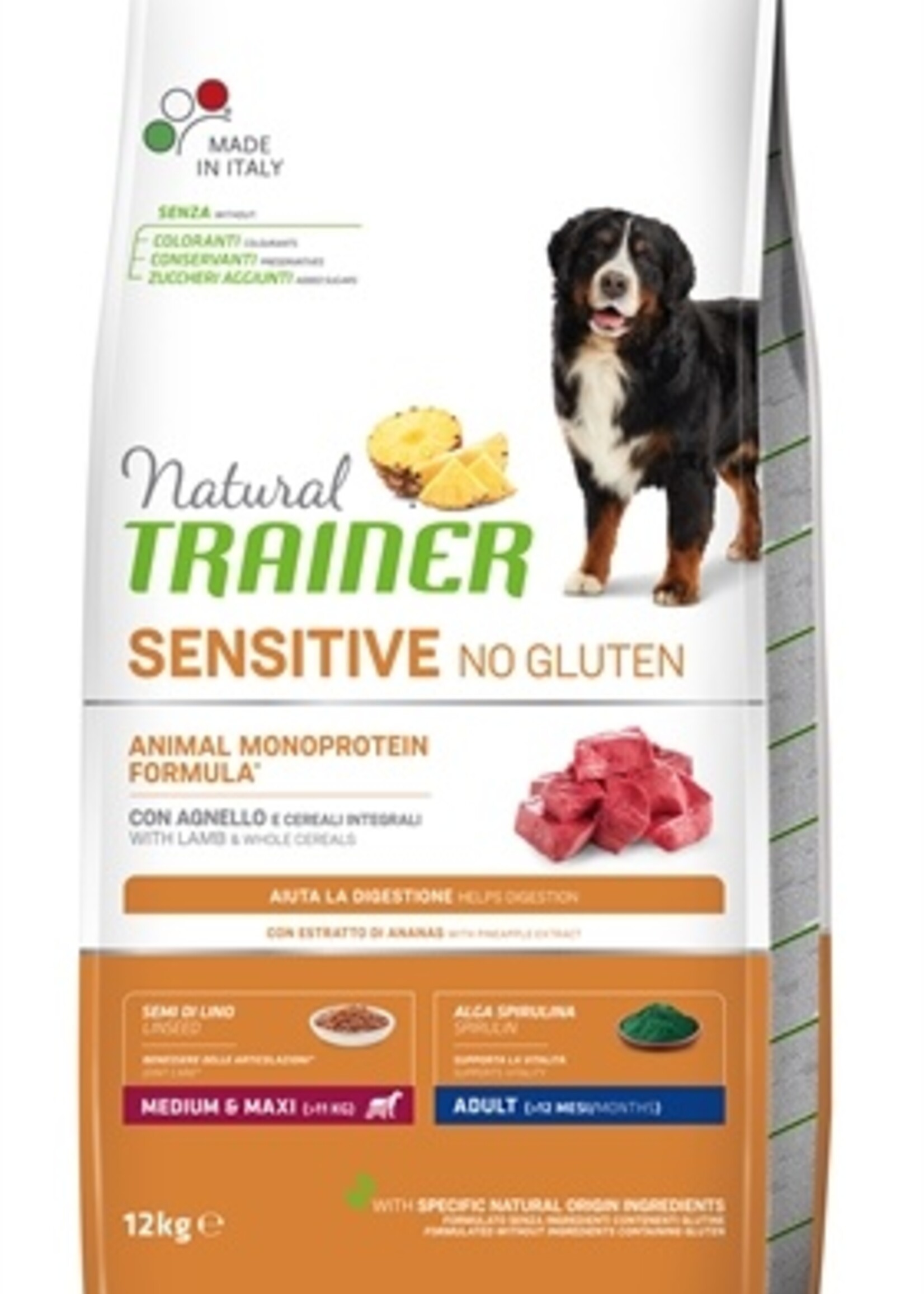 Natural trainer Natural trainer sensitive adult medium lamb glutenvrij