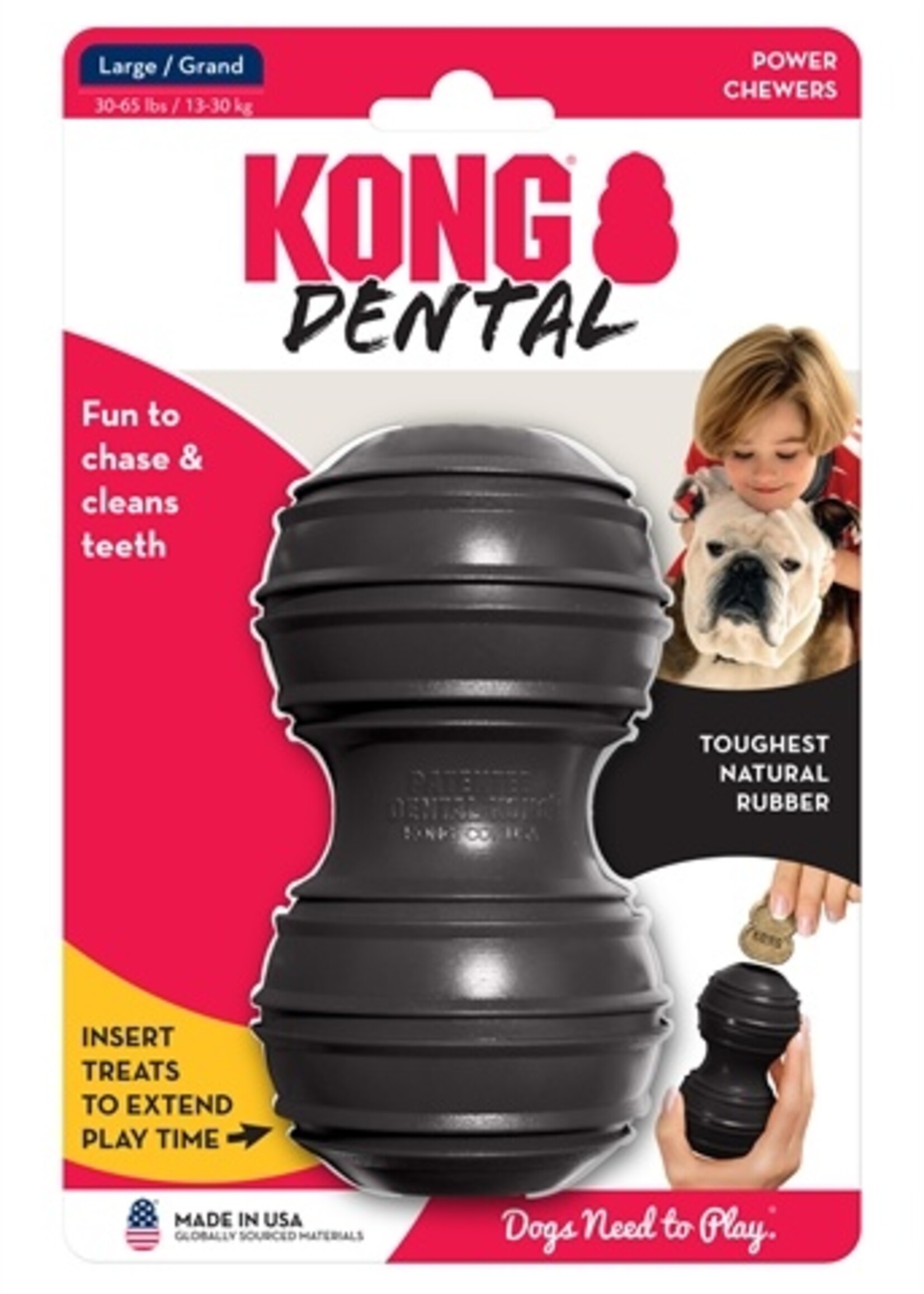 Kong Kong extreme dental zwart