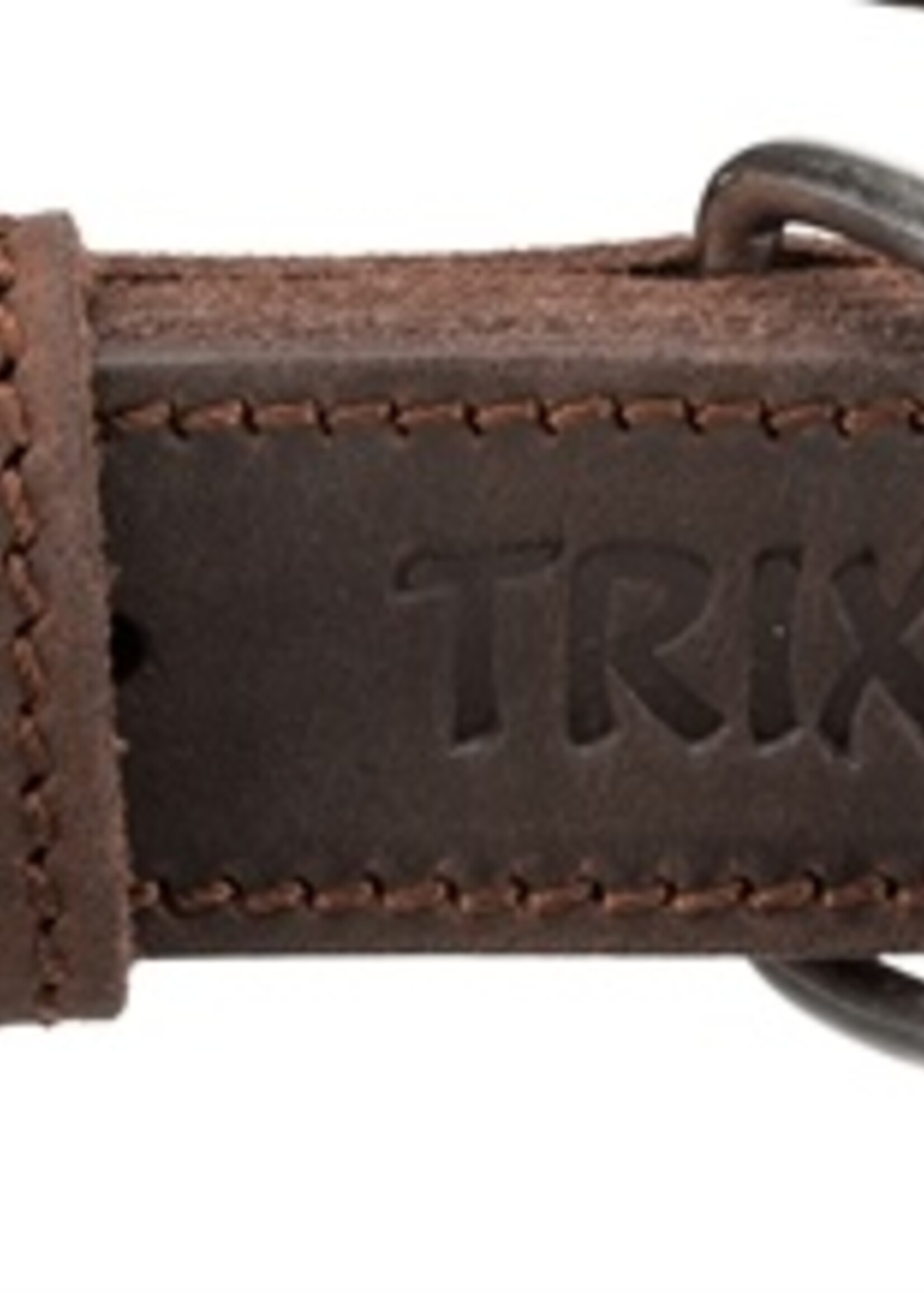 Trixie Trixie halsband hond rustic vetleer donkerbruin