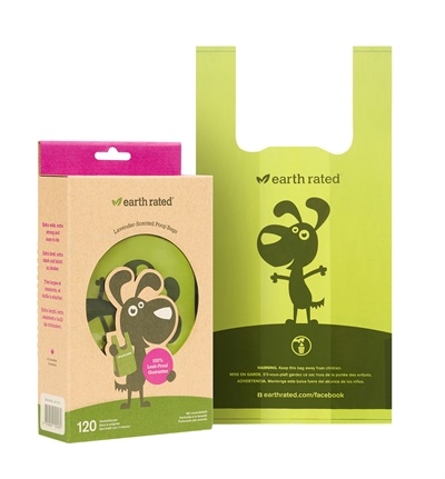 Earth rated poepzakjes met handvaten lavendel