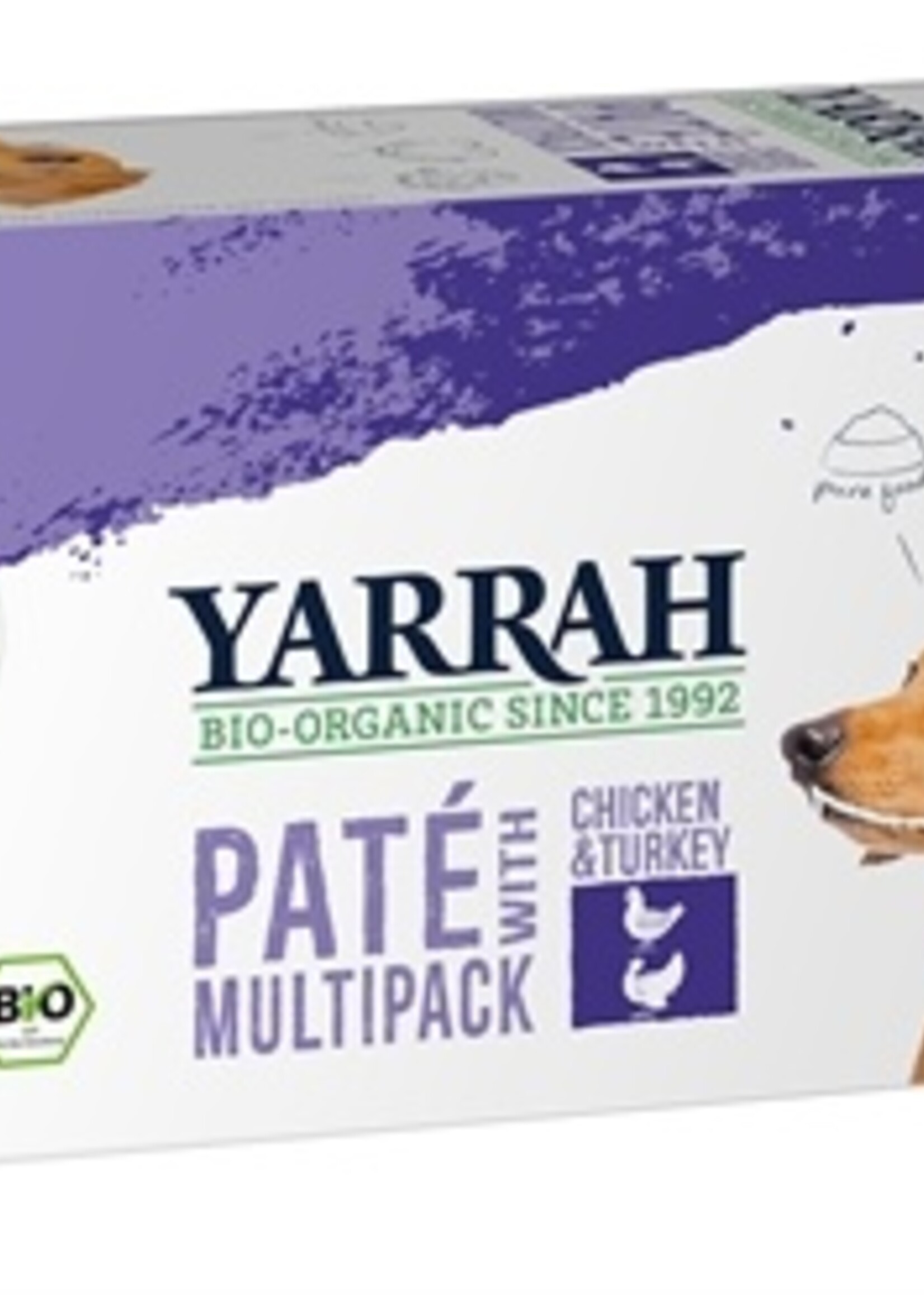 Yarrah Yarrah dog alu pate multipack chicken / turkey