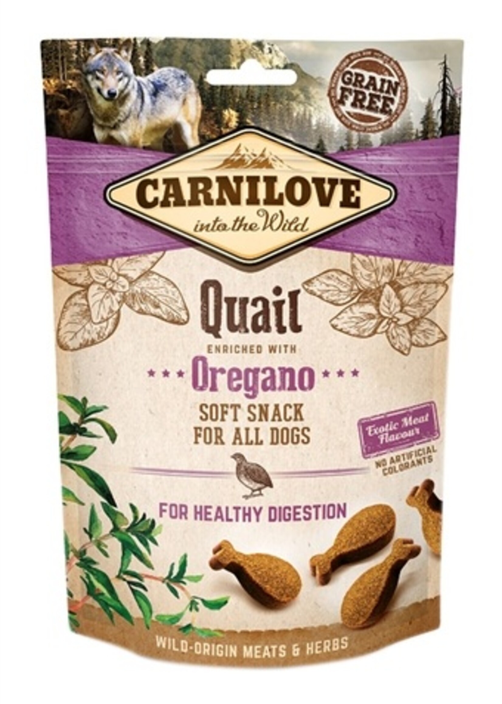 Carnilove Carnilove soft snack kwartel / oregano