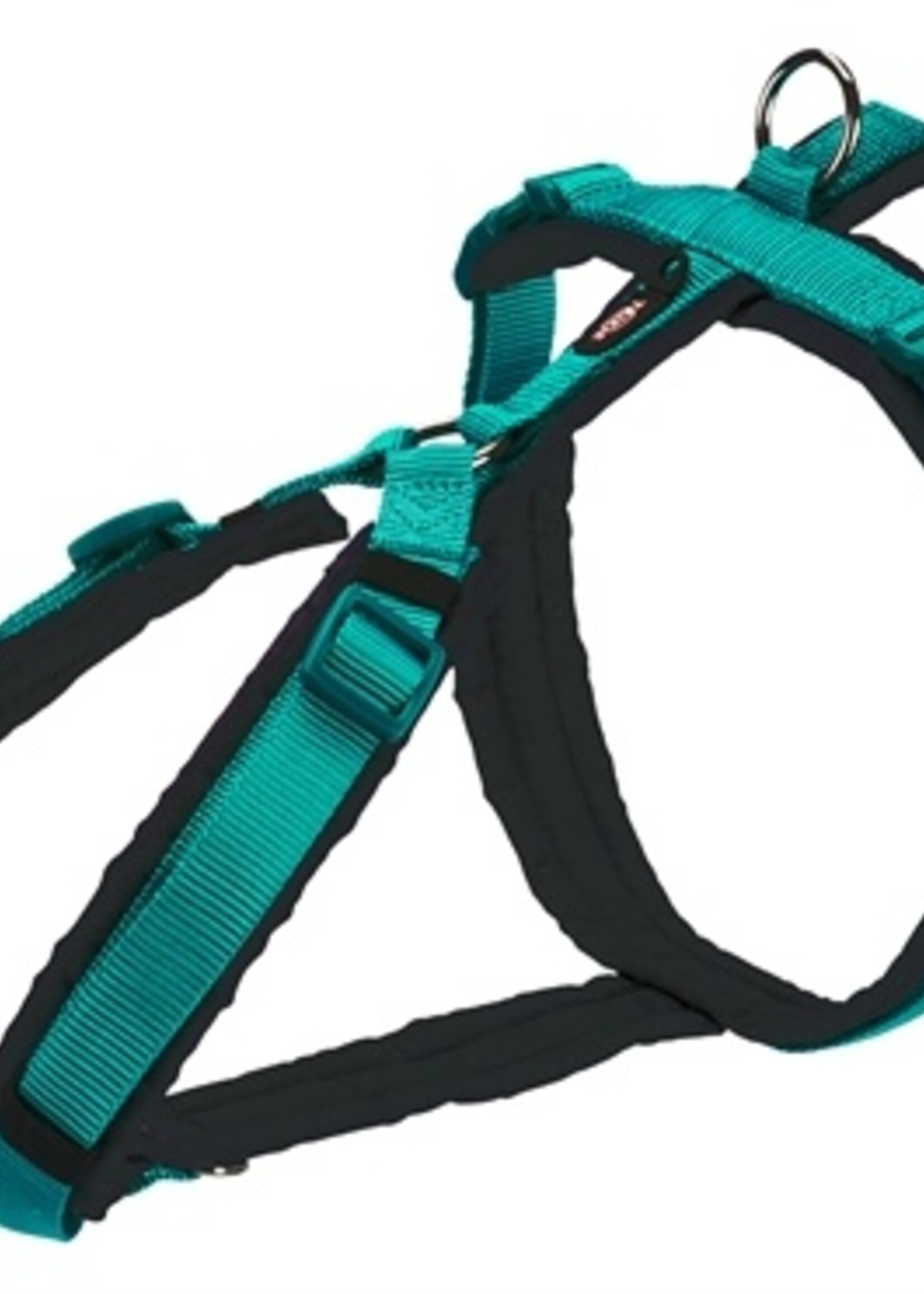 Trixie Trixie hondentuig premium trekking aqua blauw / grijs