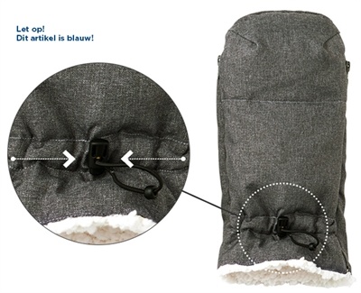 Airbuggy handwarmer earth blauw