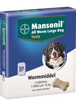 Mansonil Mansonil grote hond all worm tasty tabletten