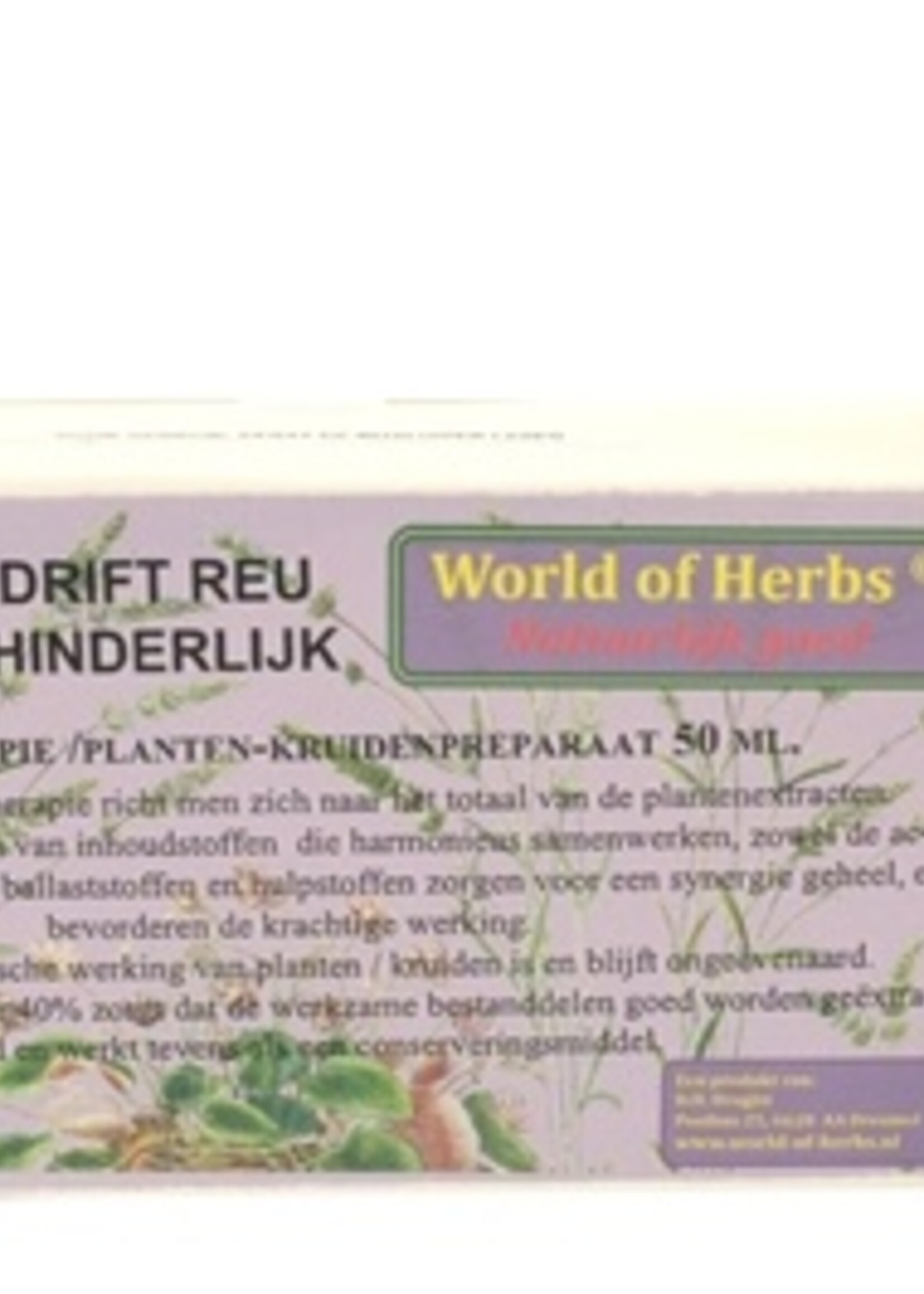 World of herbs World of herbs fytotherapie overmatige geslachtsdrift reu