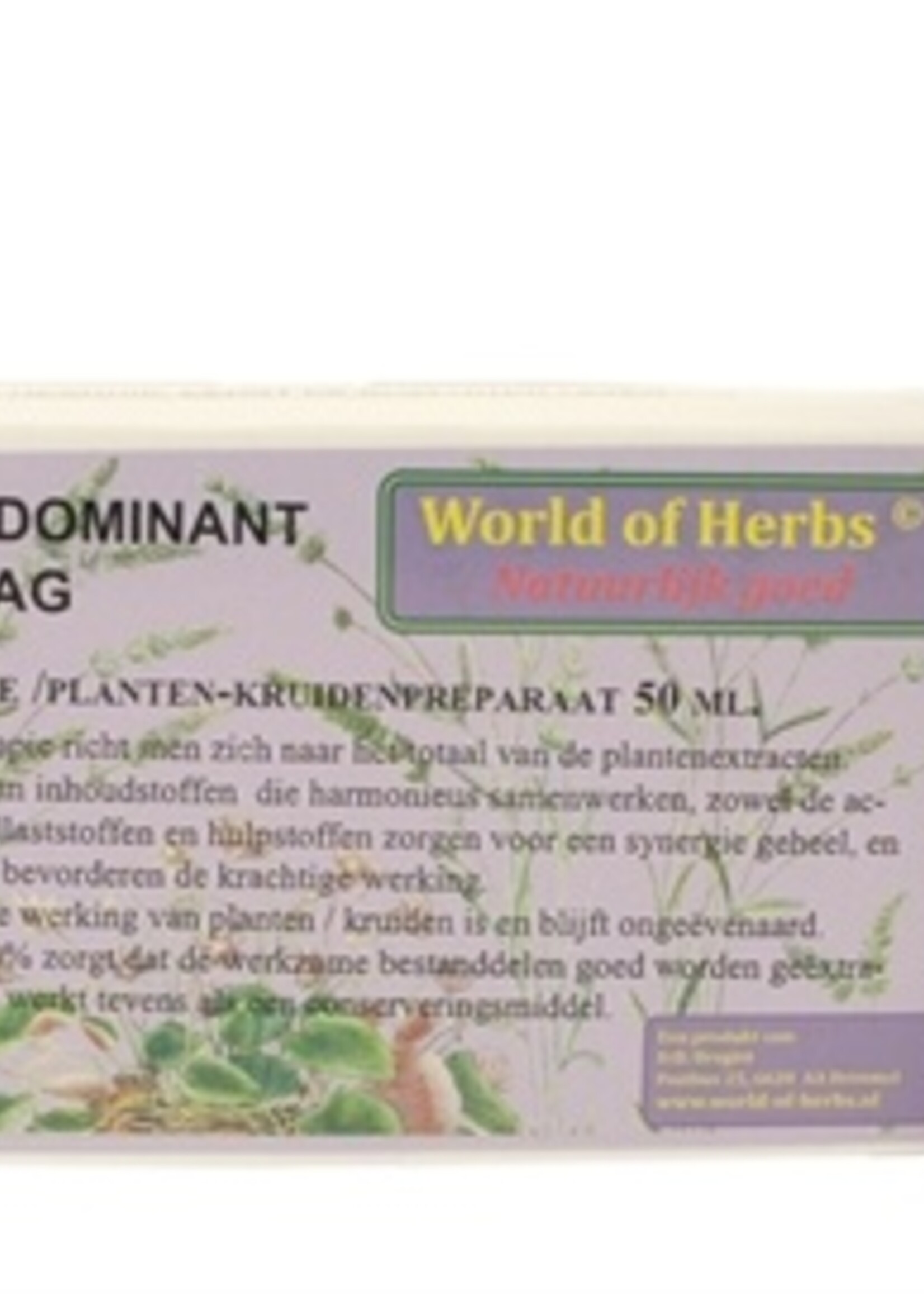 World of herbs World of herbs fytotherapie agressief / dominant gedrag