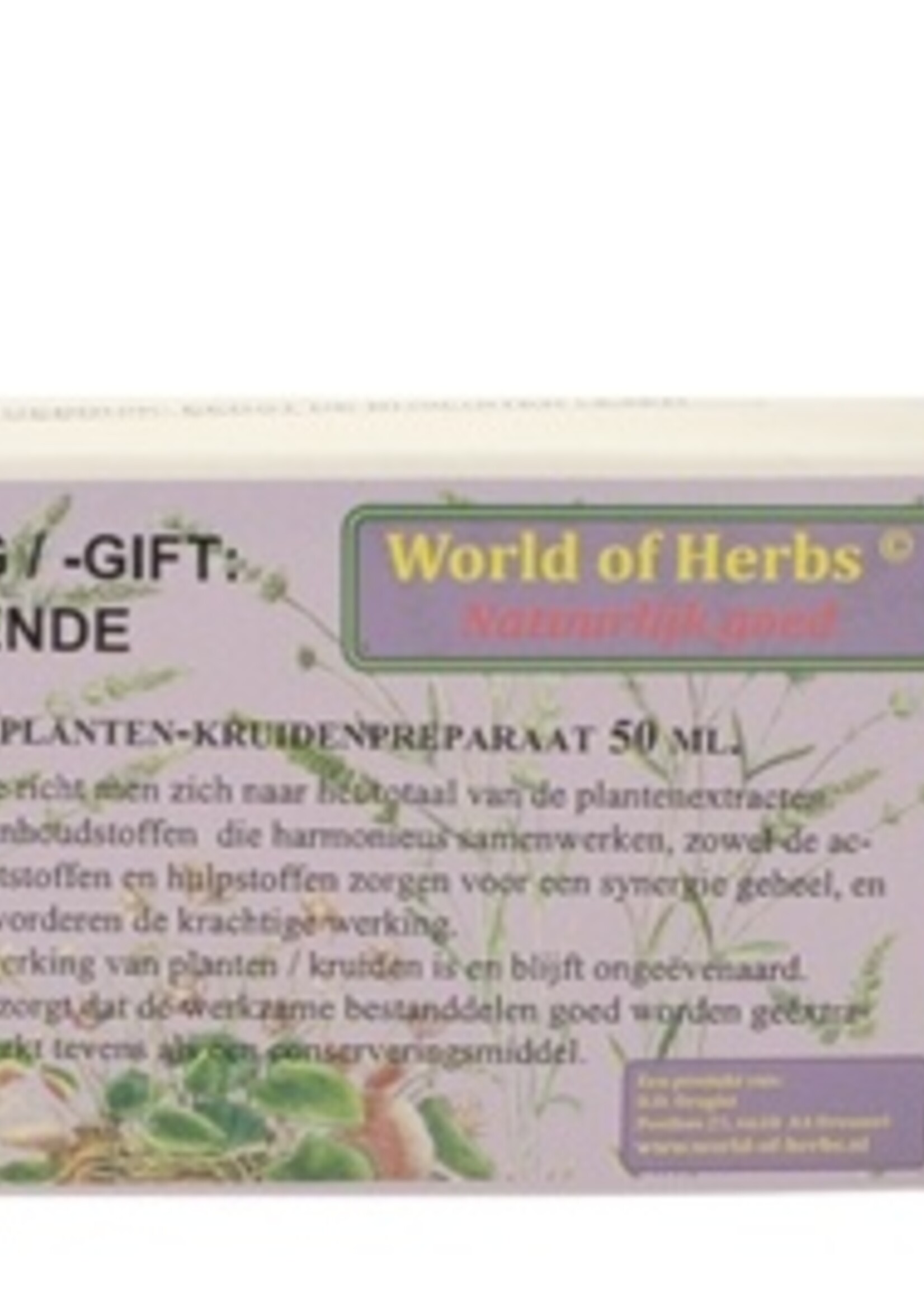 World of herbs World of herbs fytotherapie onvoldoende melkvorming /-gift