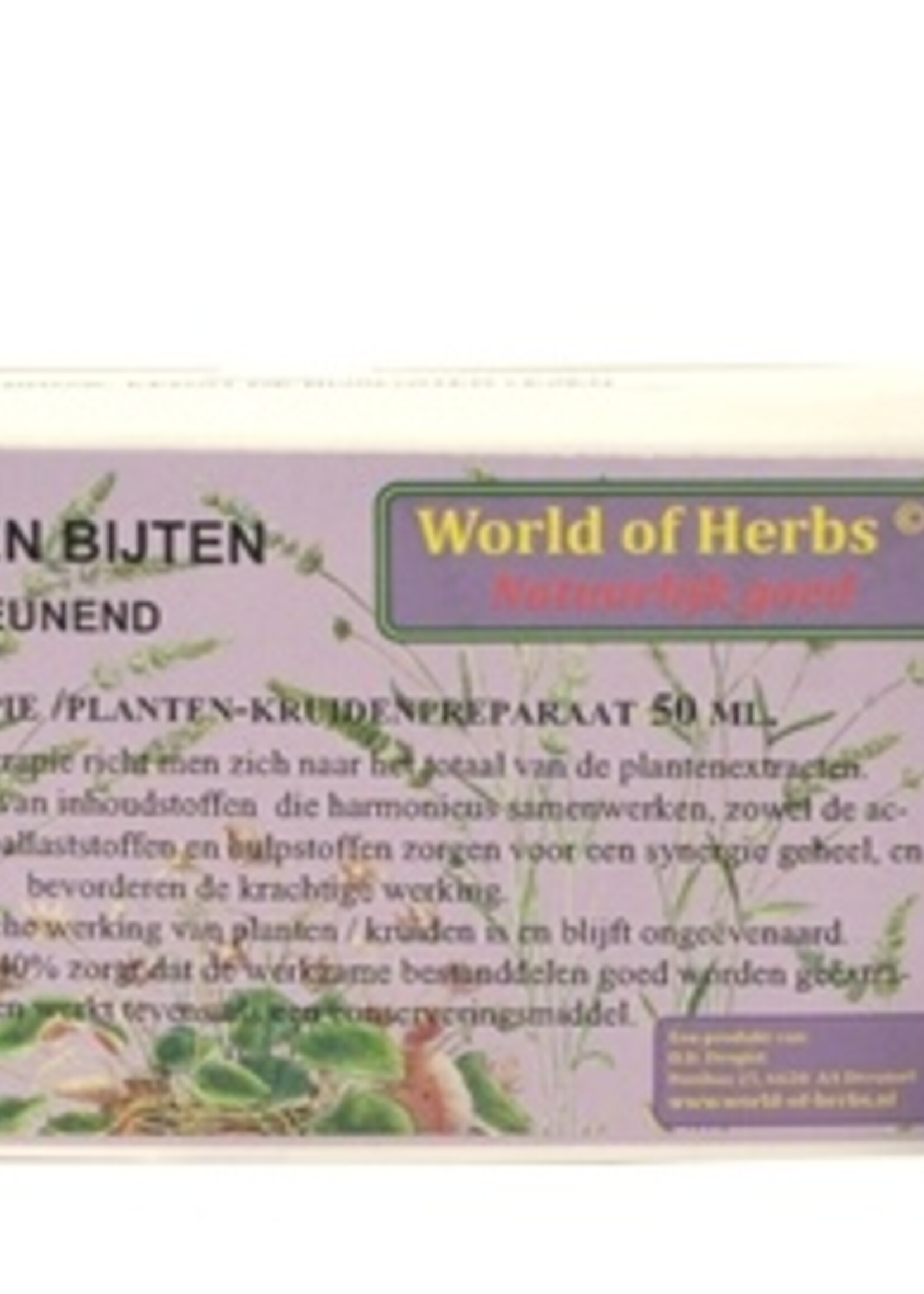 World of herbs World of herbs fytotherapie krabben en bijten