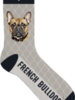 Plenty gifts Plenty gifts sokken franse bulldog grijs