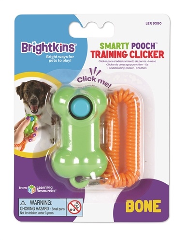 Brightkins smarty pooch training clicker bone