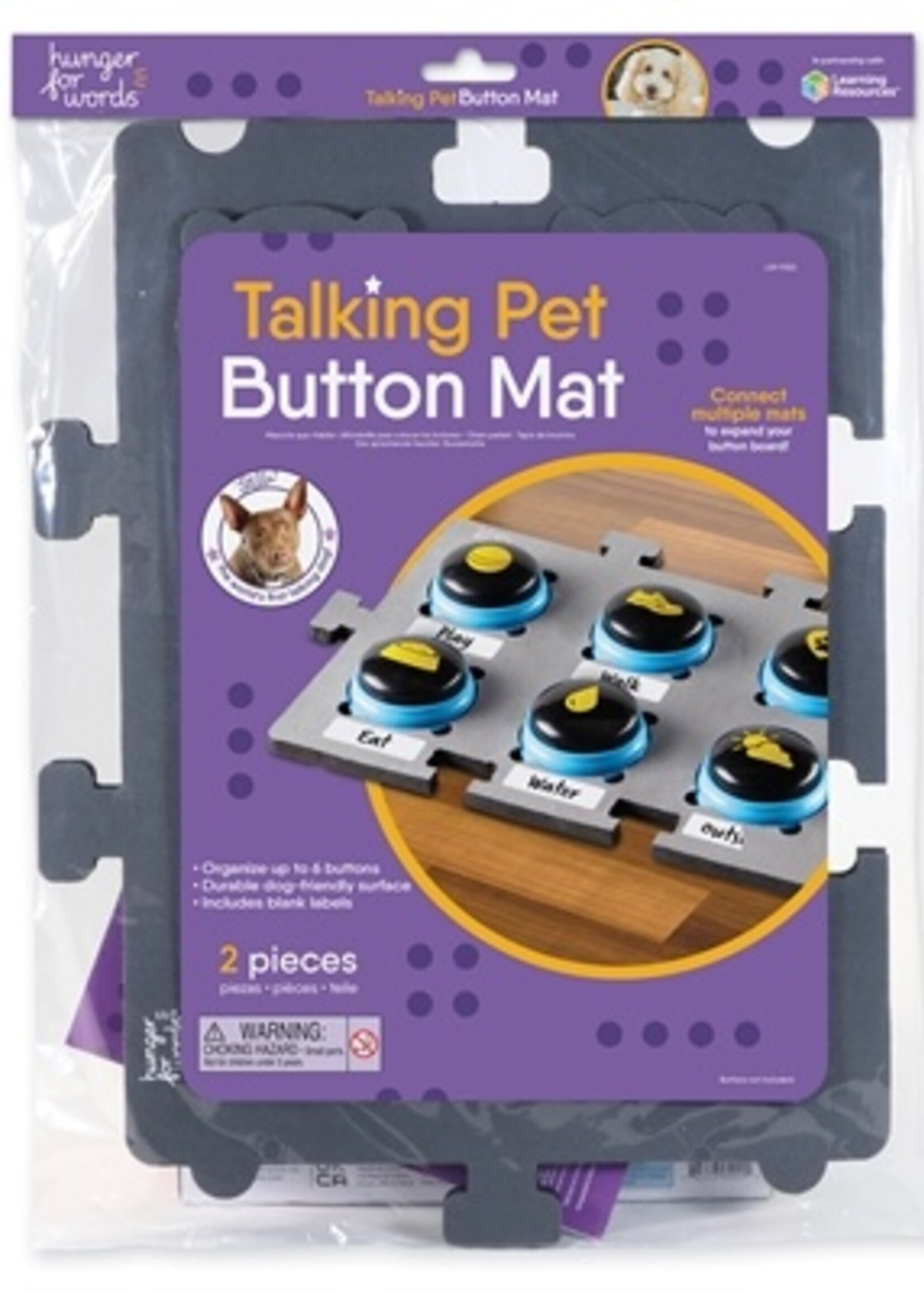 Hunger for words Hunger for words talking pet button mat