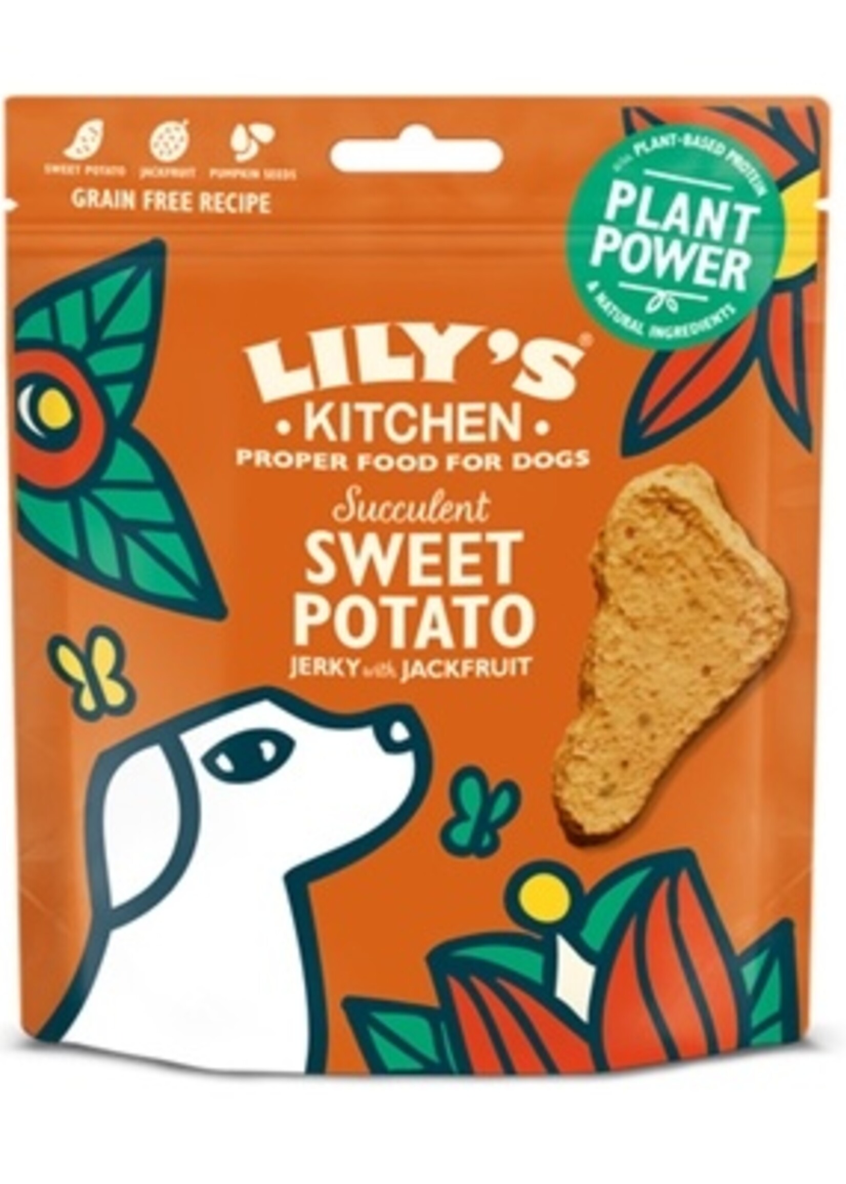 Lily's kitchen Lily's kitchen dog adult succulent sweet potato / jackfruit jerky