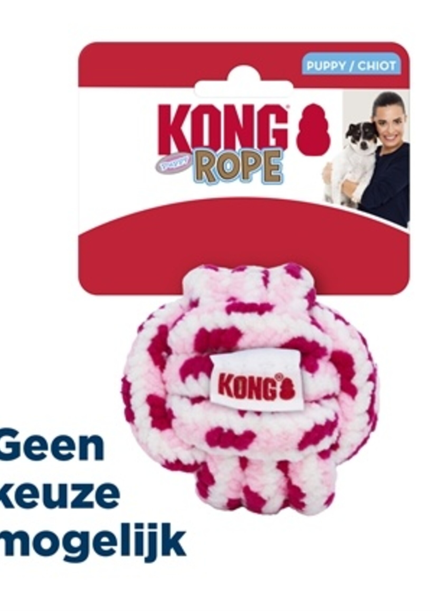 Kong Kong rope ball touwbal puppy assorti