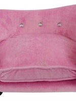 Enchanted pet Enchanted hondenmand / sofa ultra pluche snuggle licht roze