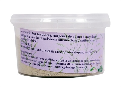 Dierendrogist fytotherapie kruidentandpoeder paradontose