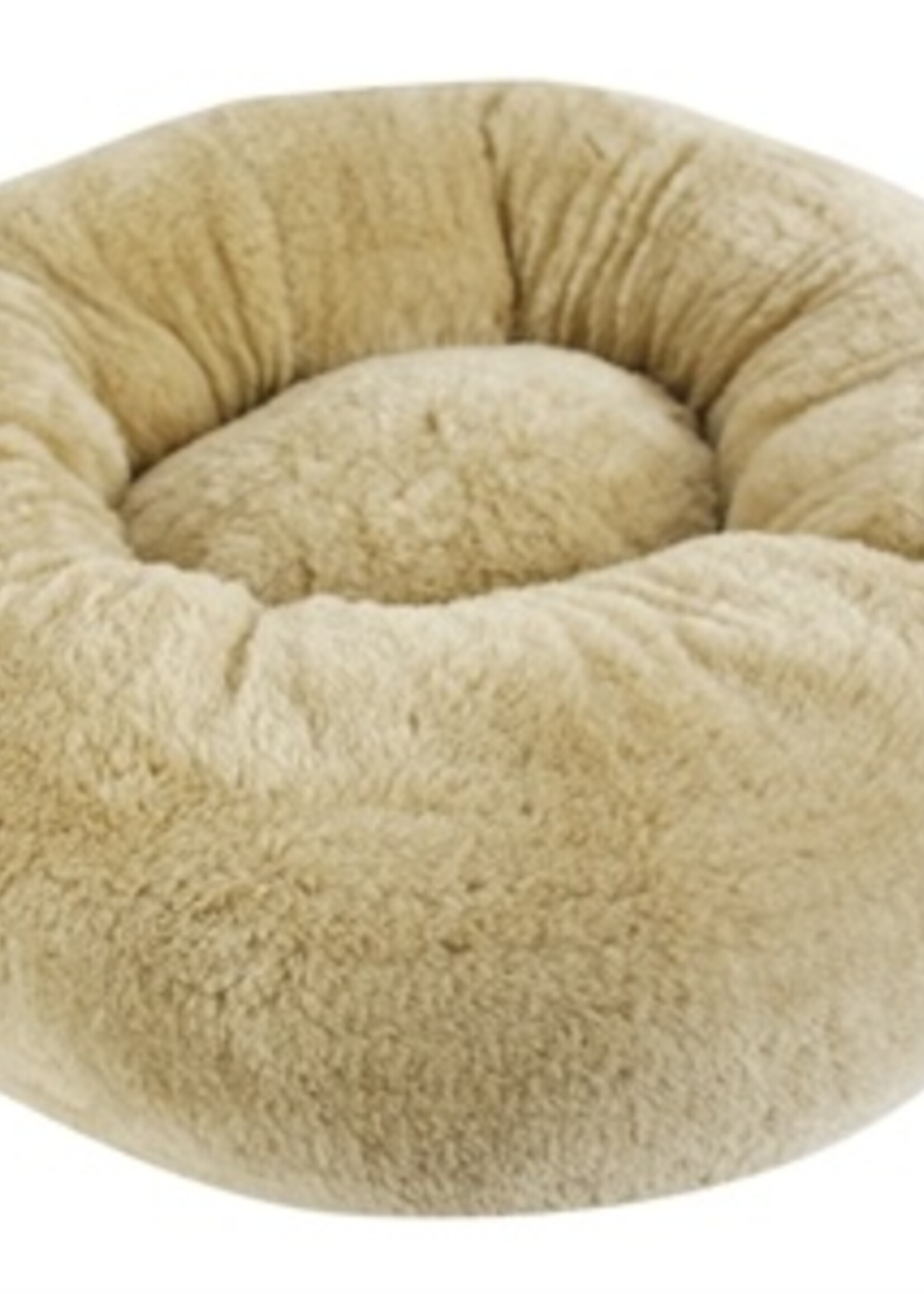 Foeiii Foeiii hondenmand cozy pluche relax donut camel