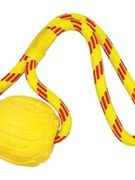 Happy pet Happy pet bal aan touw drijvend geel