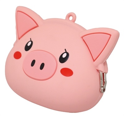 Croci poepzakhouder / mini tasje happy pig assorti