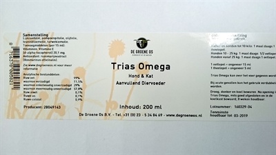 De groene os trias omega hond / kat