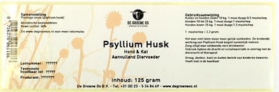 De groene os psyllium husk hond / kat