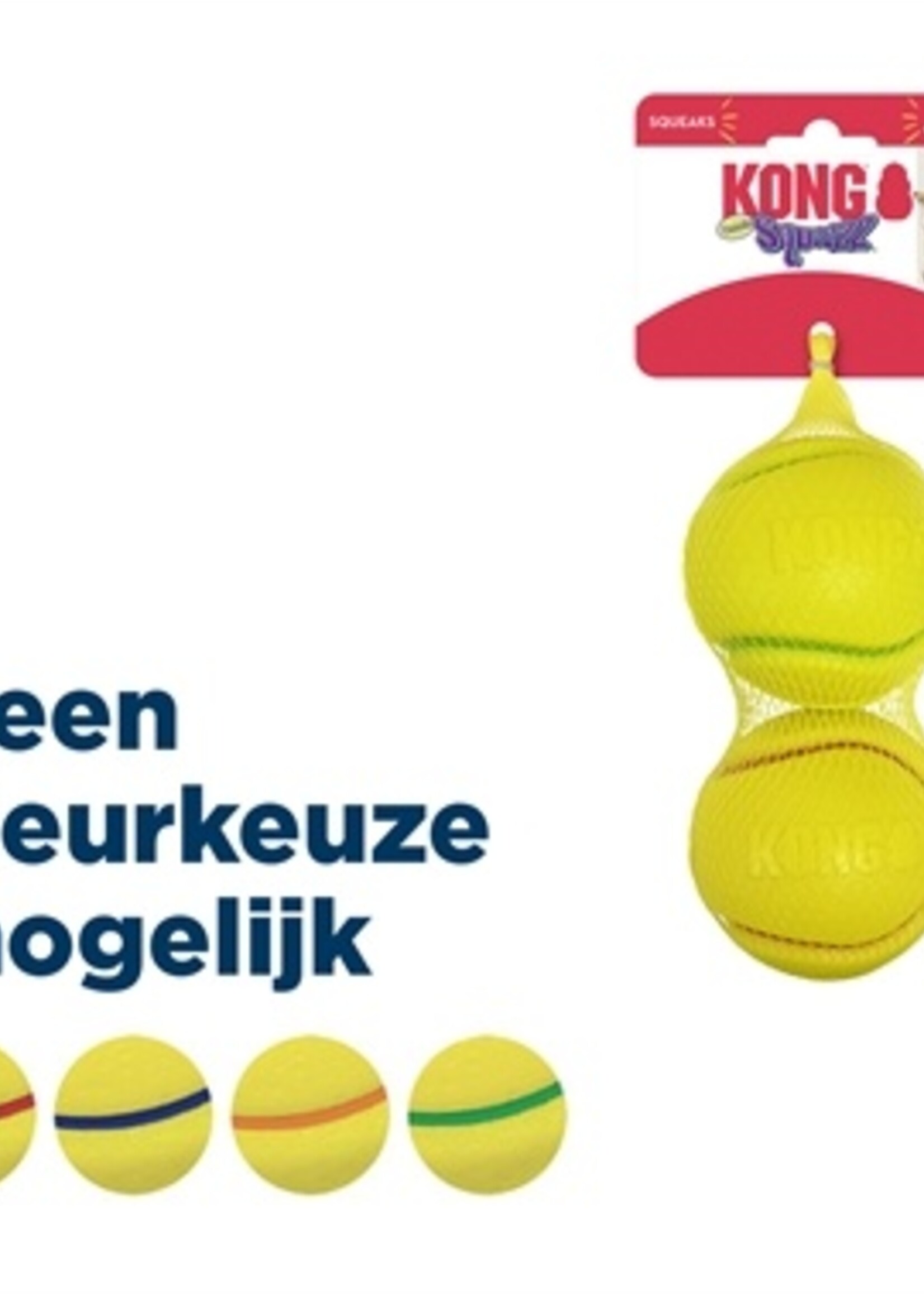 Kong Kong squeezz tpr tennisbal geel assorti