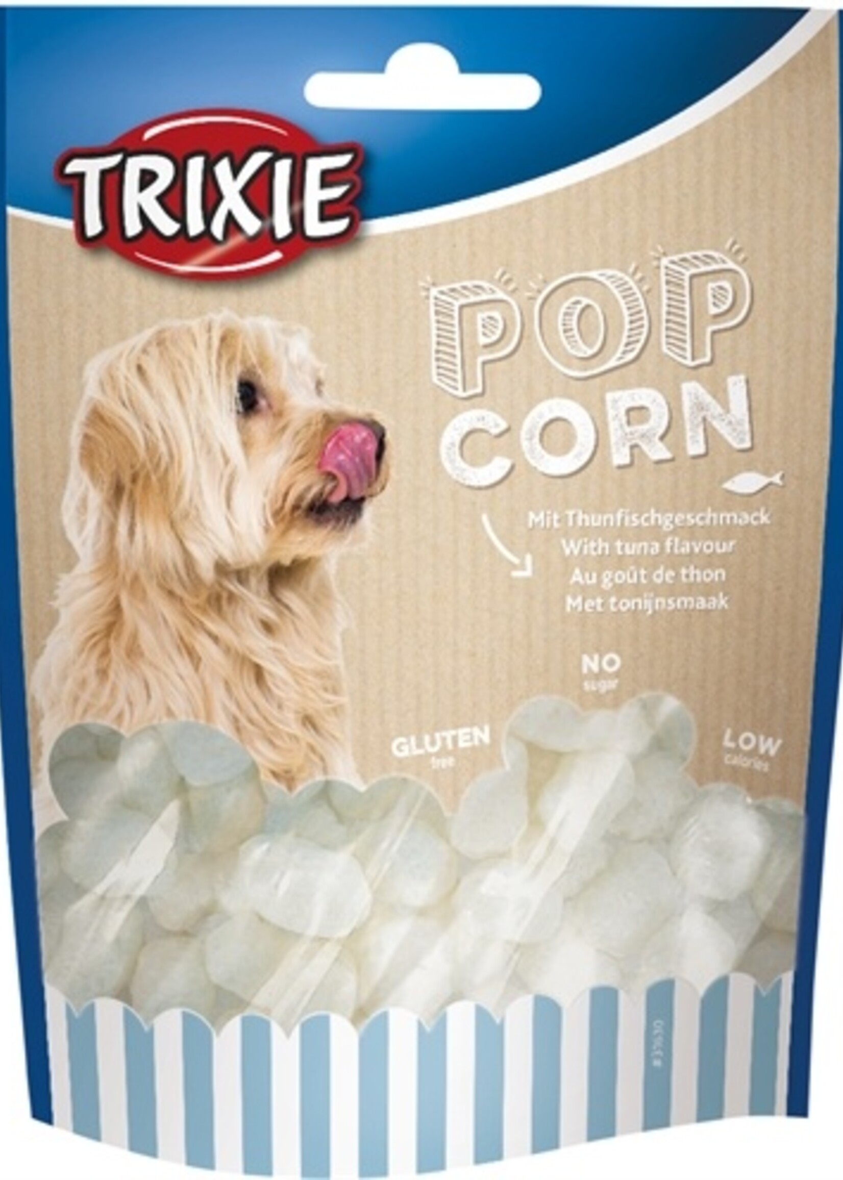 Trixie Trixie honden popcorn met tonijnsmaak lage calorieËn
