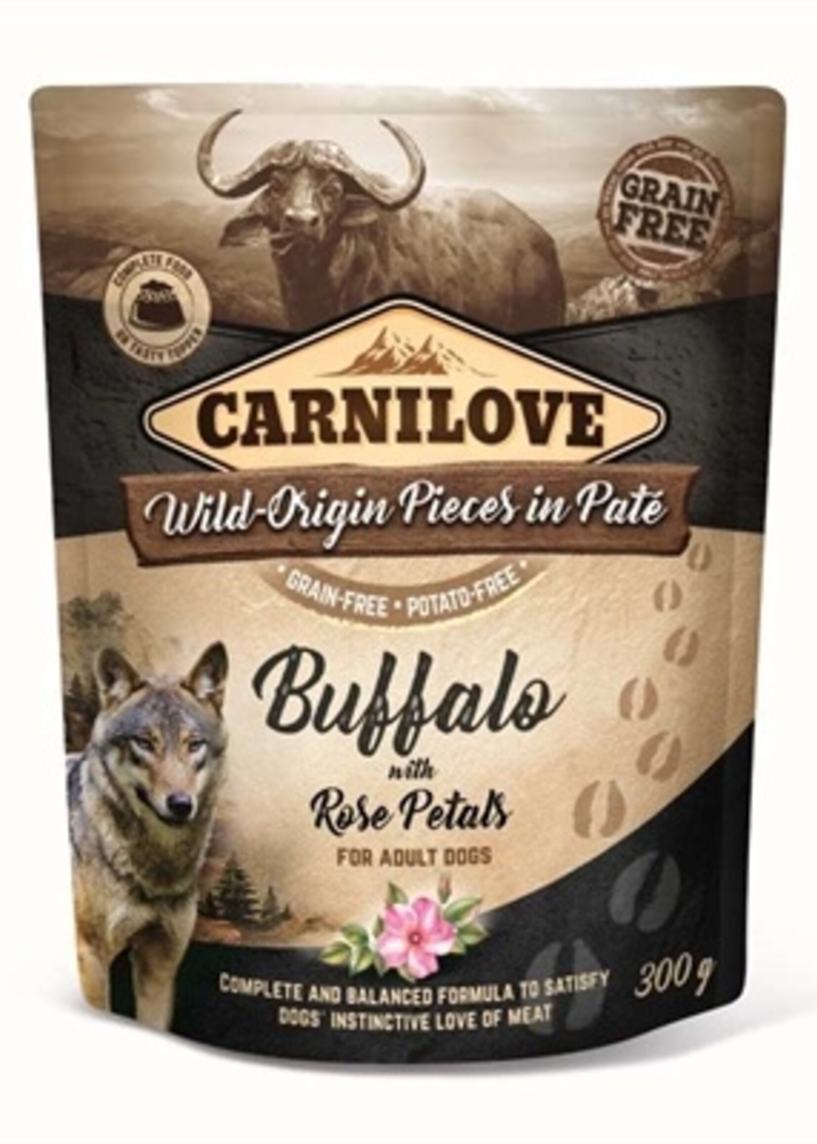 Carnilove Carnilove dog pouch buffel / rozenblad