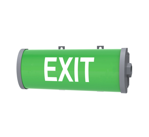 Lumev Explosieveilige Exit verlichting met noodaccu | Zone 1,2 & 21, 22