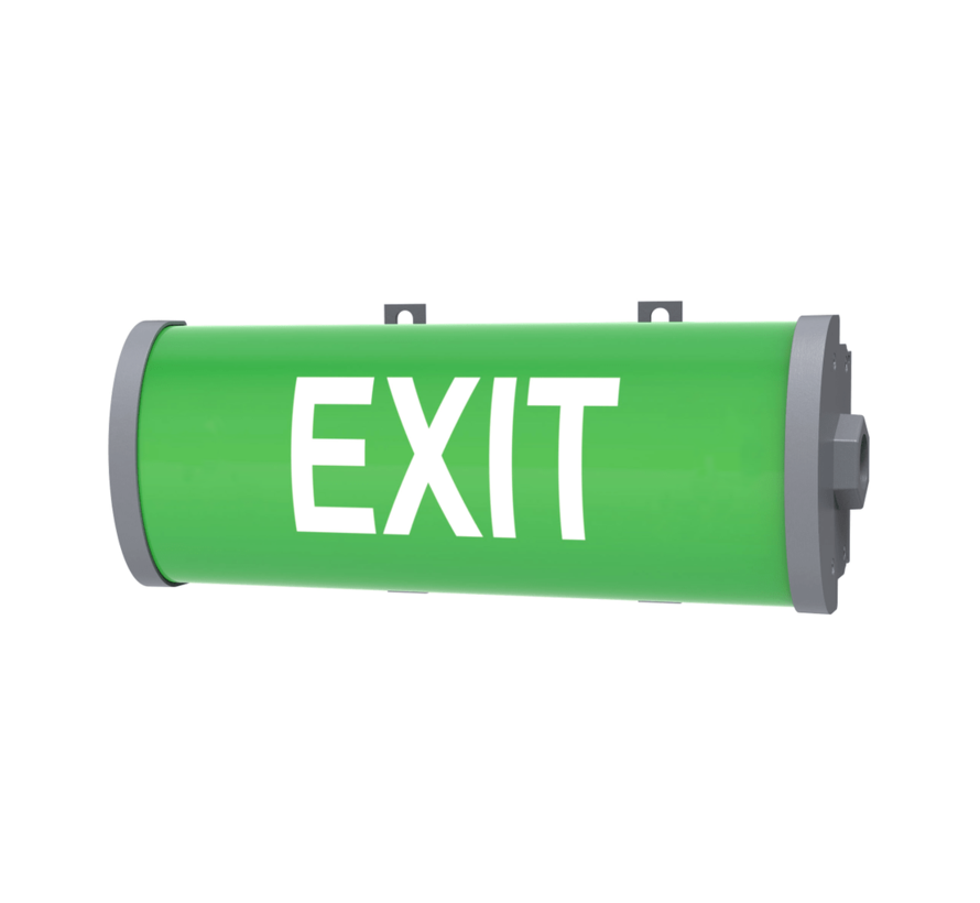 Explosieveilige Exit verlichting met noodaccu | Zone 1,2 & 21, 22