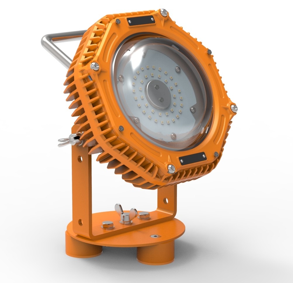 ATEX explosieveilige LED werklamp met accu