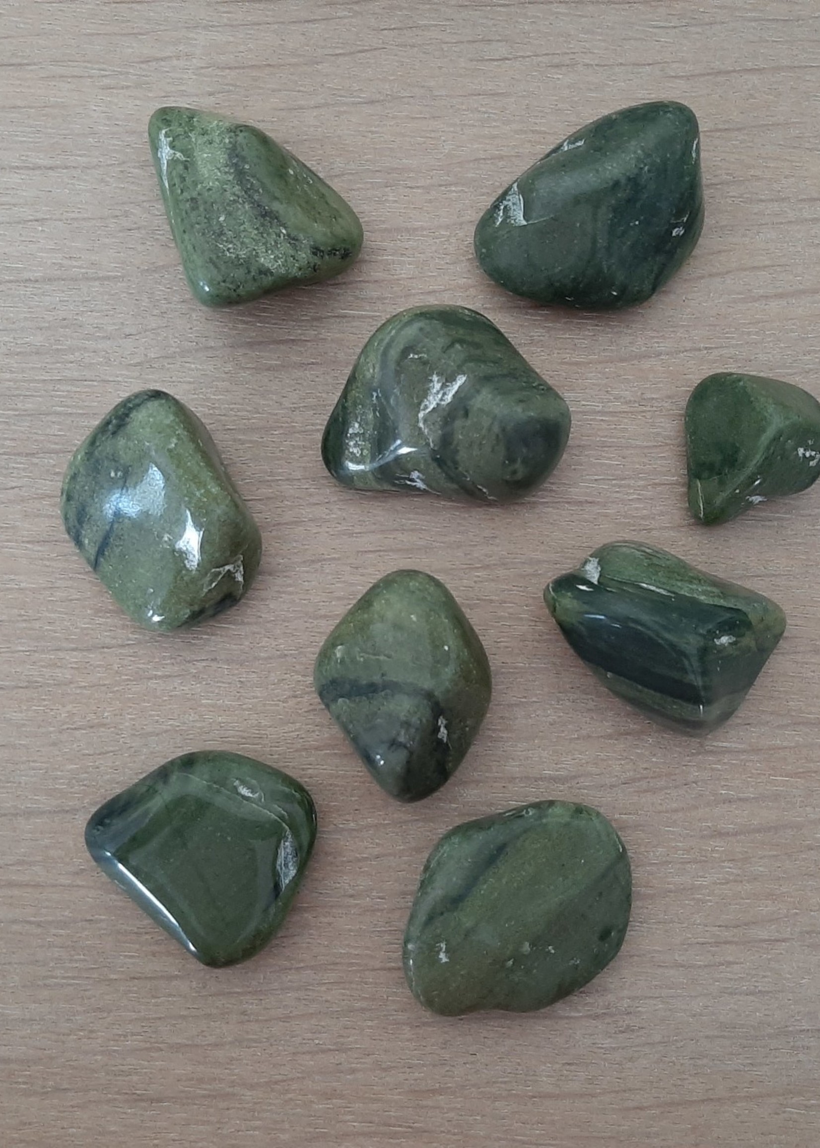 Hug stone Green Jasper XL