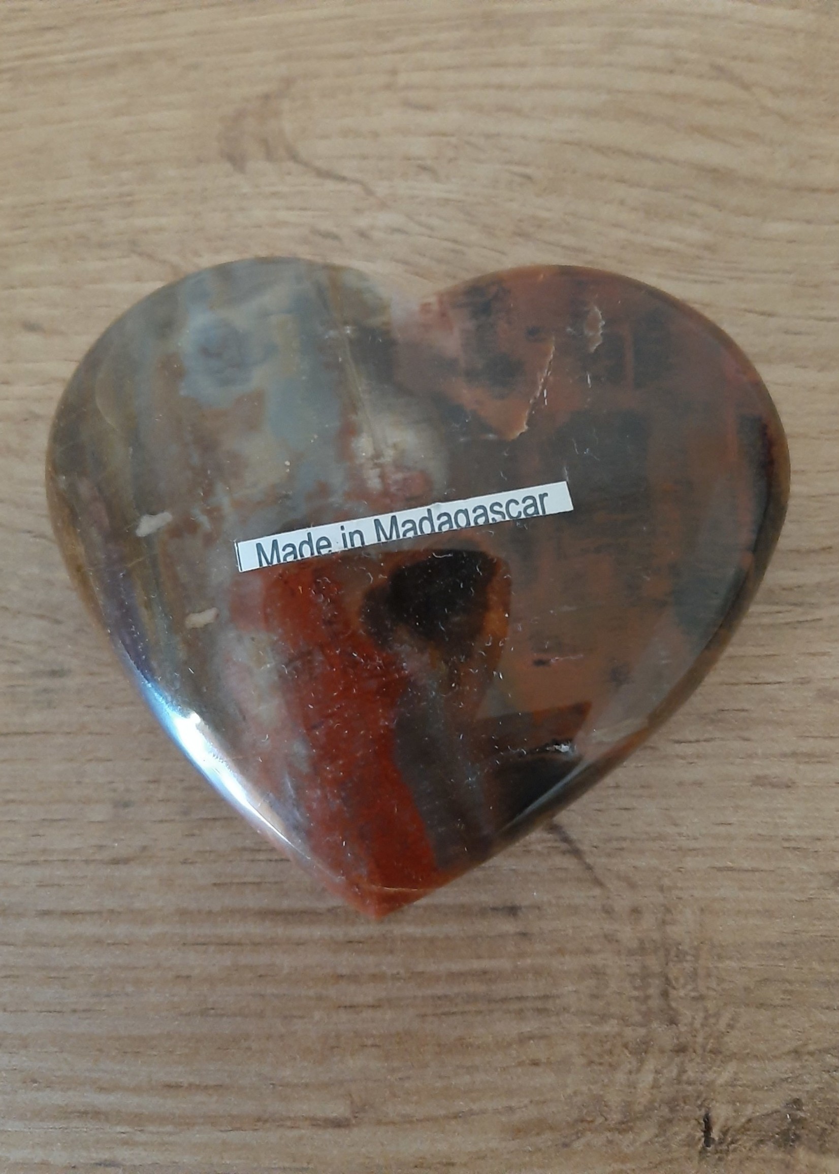 Hug stone Petrified Wood Heart