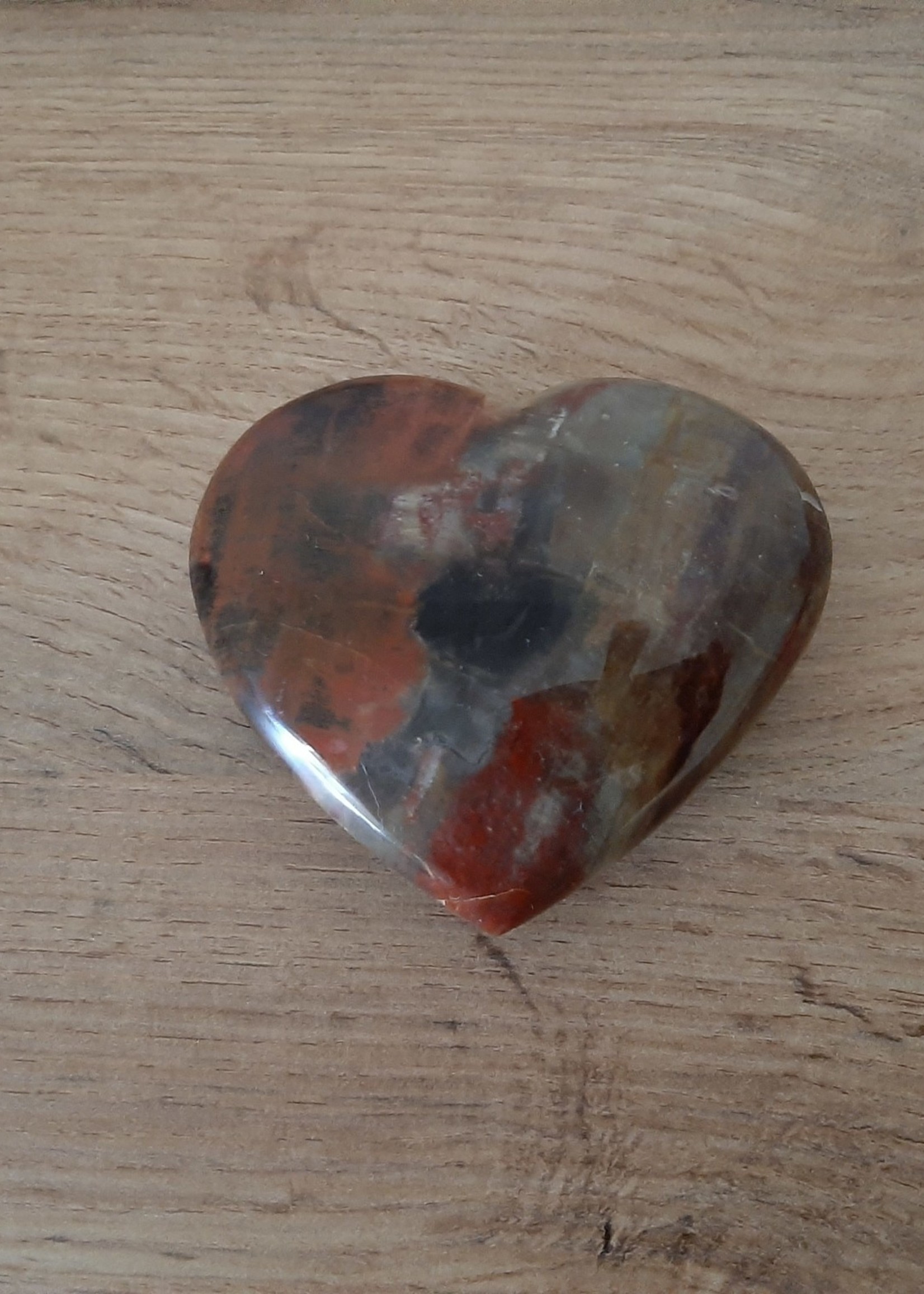 Hug stone Petrified Wood Heart