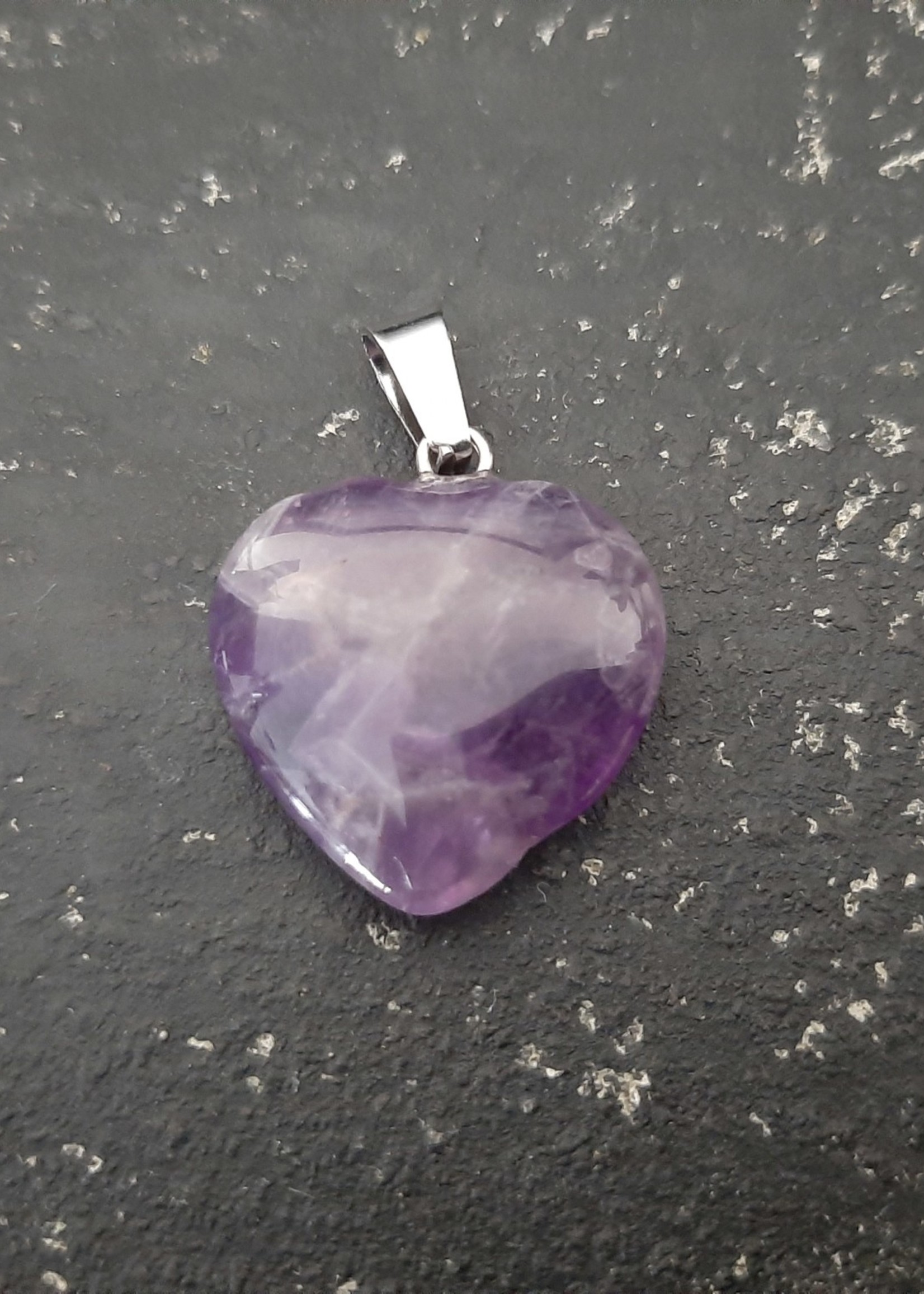 Pendant Heart Amethyst