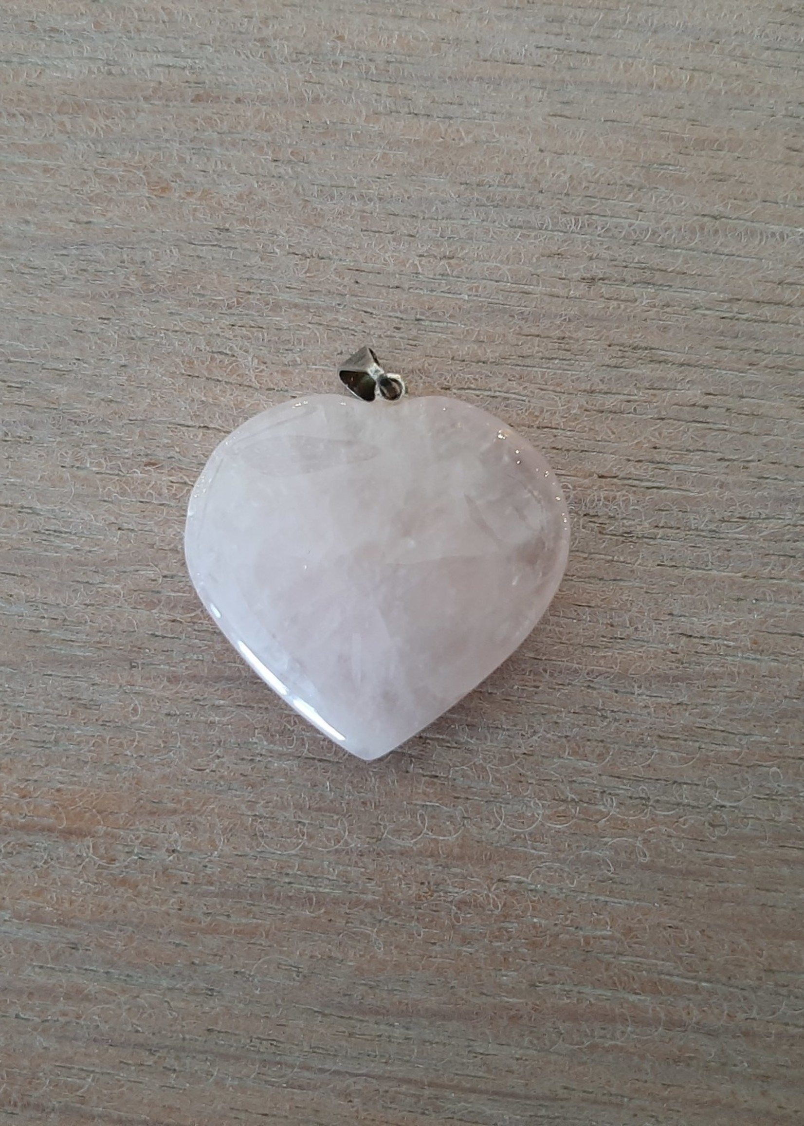 Pendant heart Rose Quartz