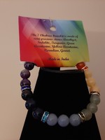 Armband 7 chakras elastisch