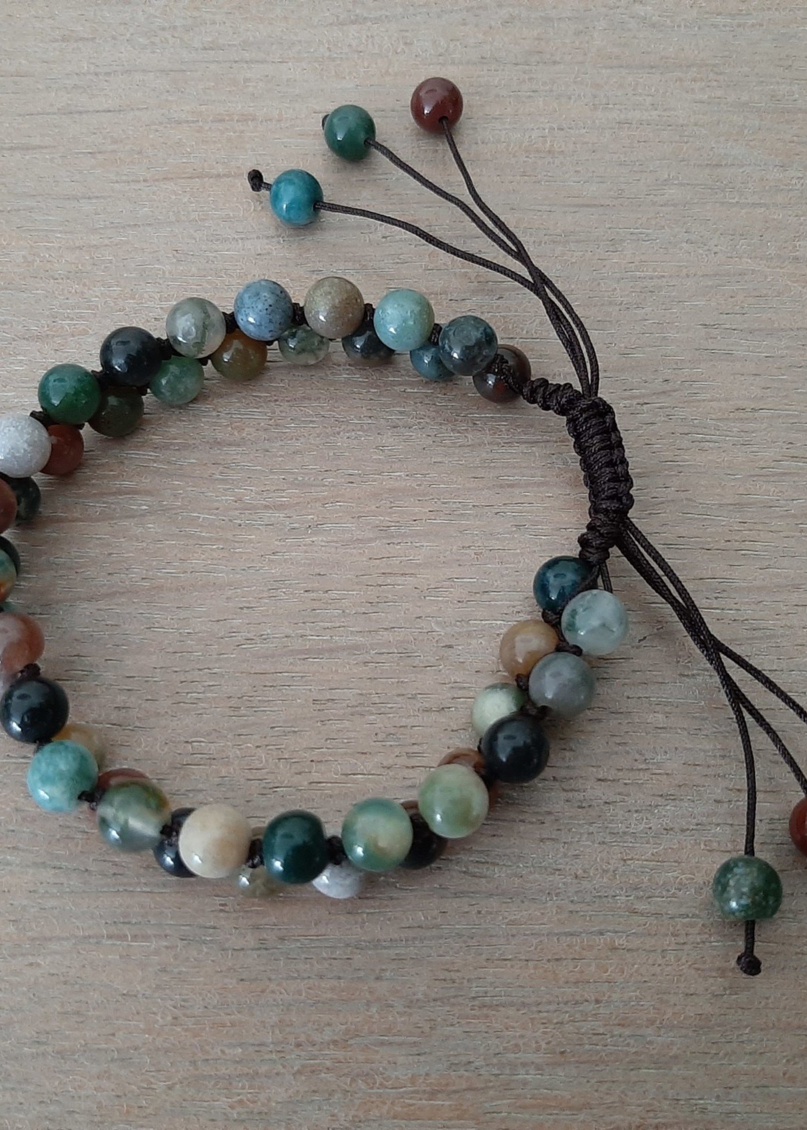 Bracelet Agate double row