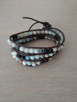 Bracelet Amazonite/Agate Noire