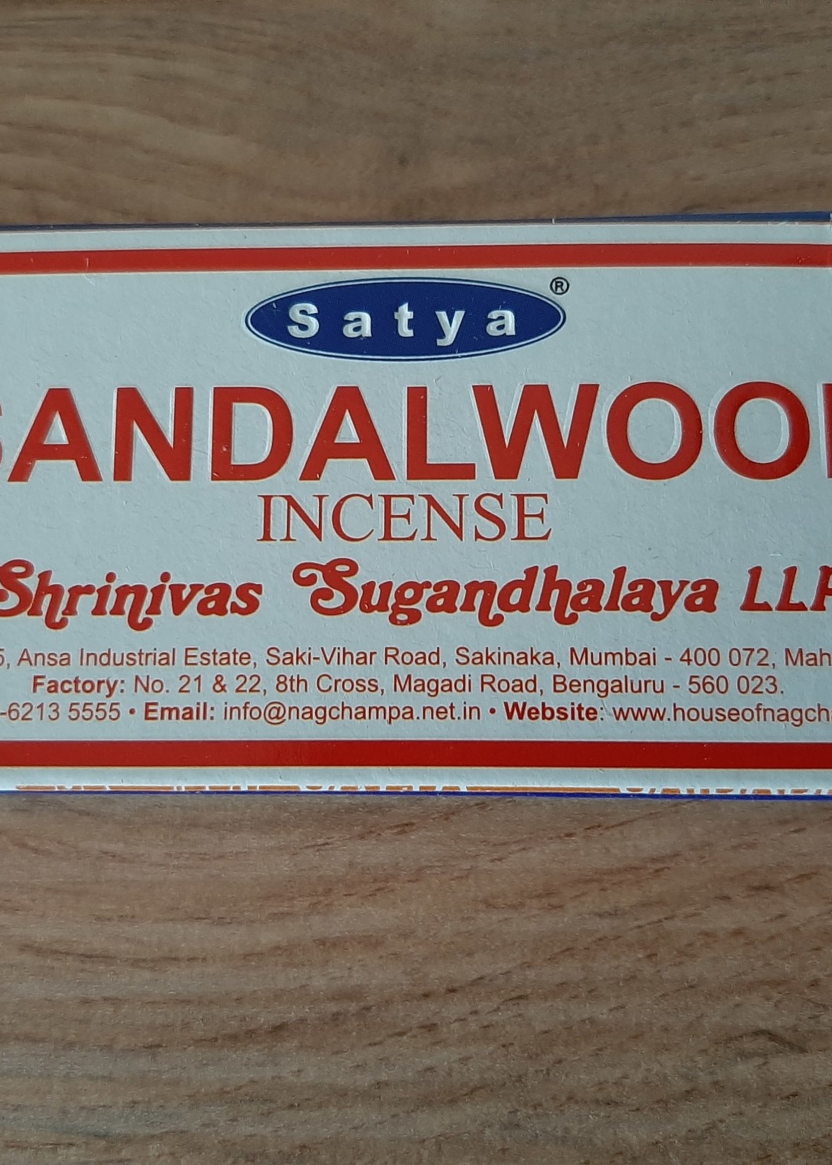 Incense Sandalwood Satya