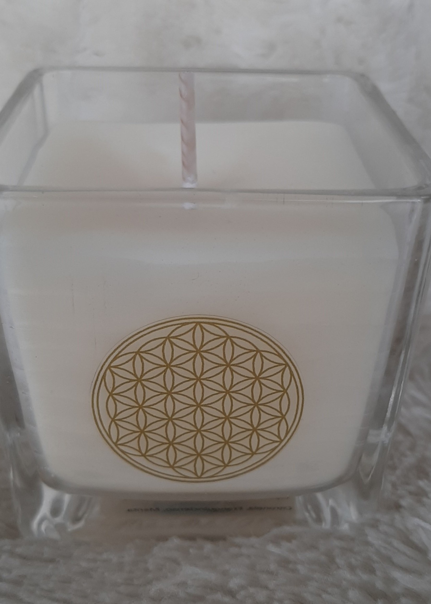 Scented candle Flower of Life in glass